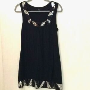 Express Womens Sequence Evening Dress